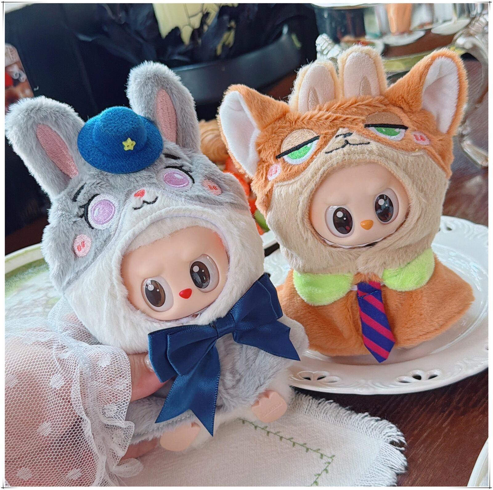 Labubu 1～2代 ぬいぐるみ用 スーツ シャツ＋ジャケット＋パンツ＋