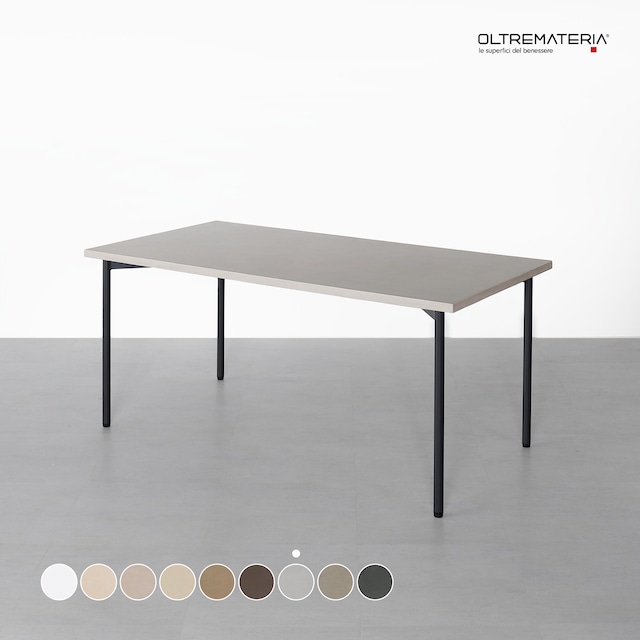 オルトレマテリア ダイニング テーブル Light Gray-OL40 （鉄脚／木製脚／サイズオーダー）