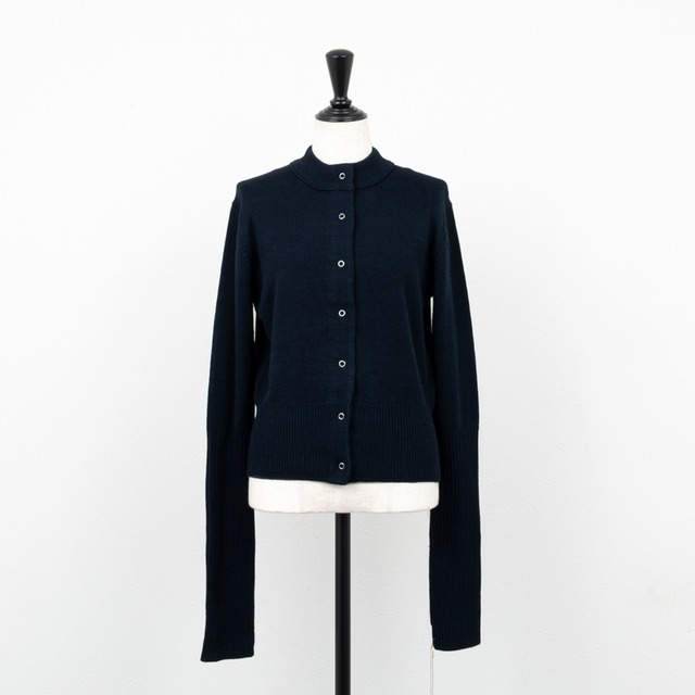 【cafune／カフネ】ロングスリーブショートカーディガン（ネイビー）