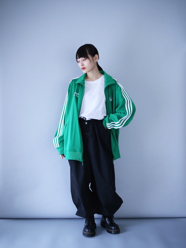 "adidas" good green XXL over silhouette track jacket