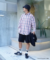 【#Re:room】SWITCHING CHECK BIG SHIRTS［RES089］