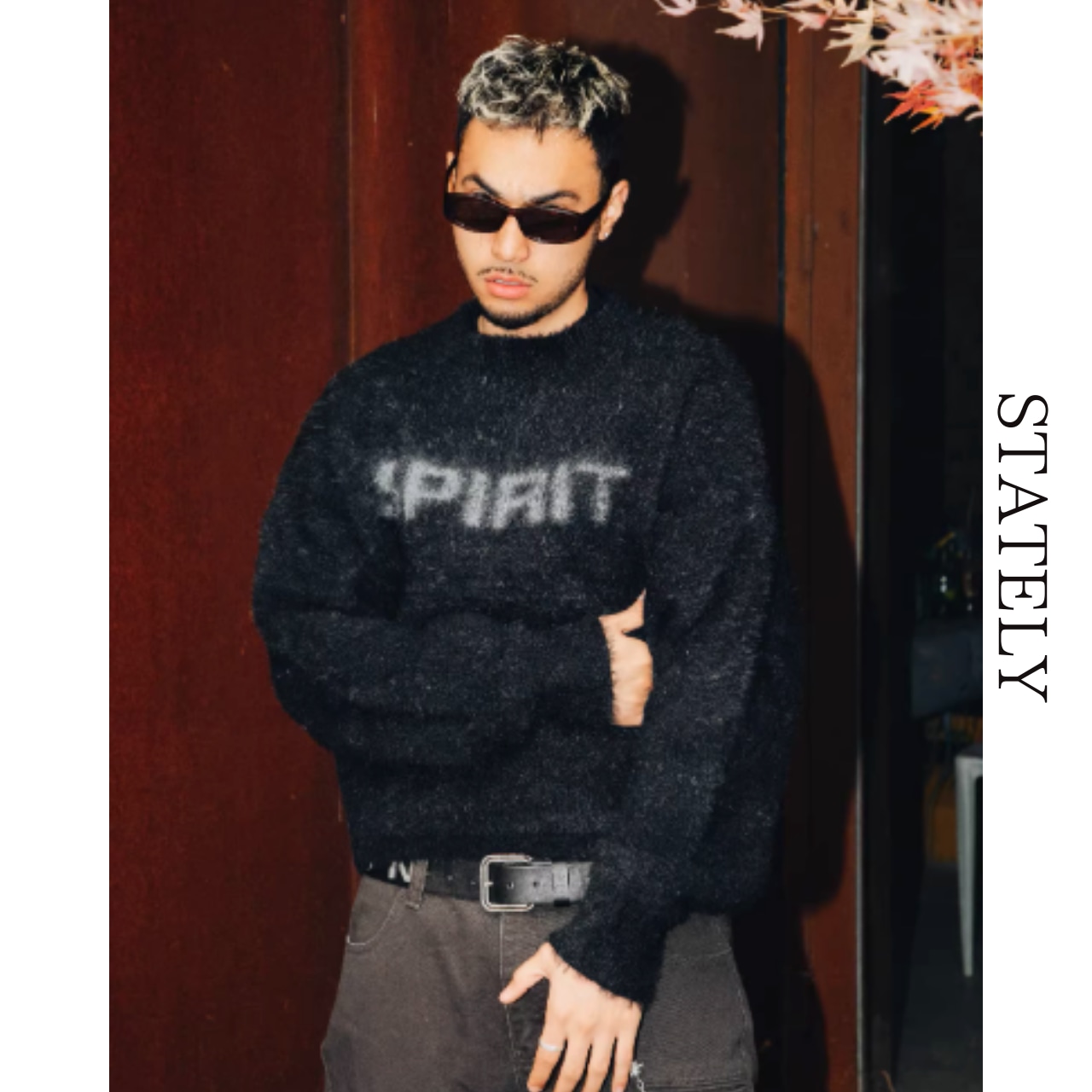 スプレーロゴ シャギーニット_T153・画像10