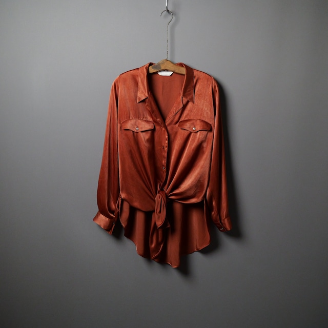 Deep Slit Pajama Shirt