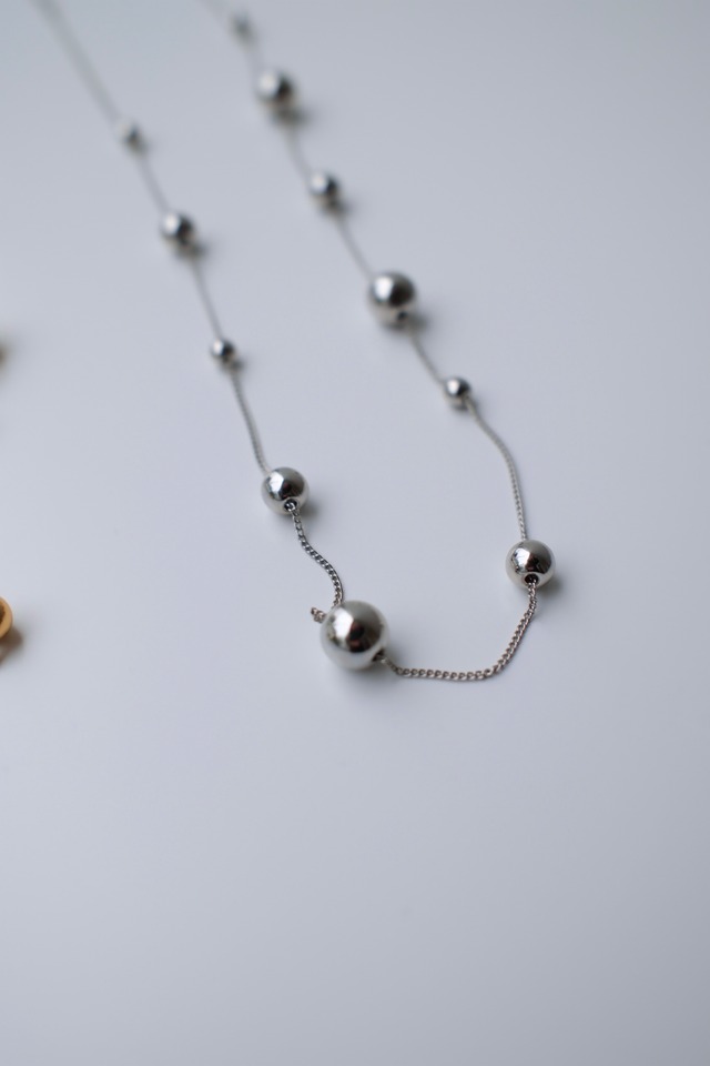 Sea'ds Mara　Rhythm ball necklace　Silver