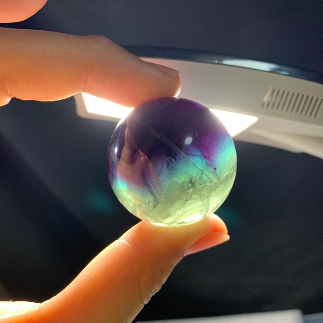  スフィア　バイカラー　フローライト