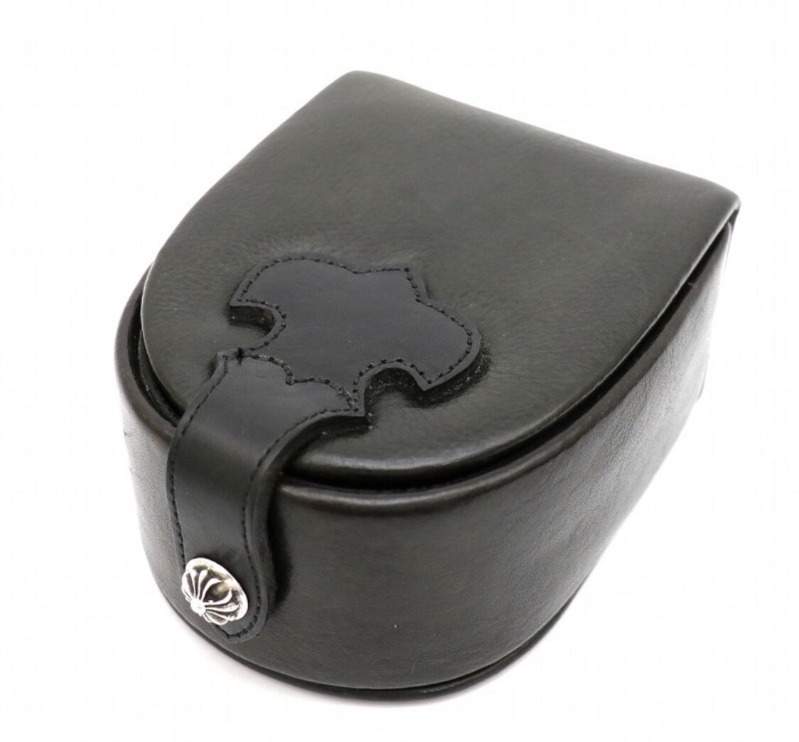 CHROME HEARTS クロムハーツ ジュエリーケース 小物入れ フレアニー クロスボタン ブラック