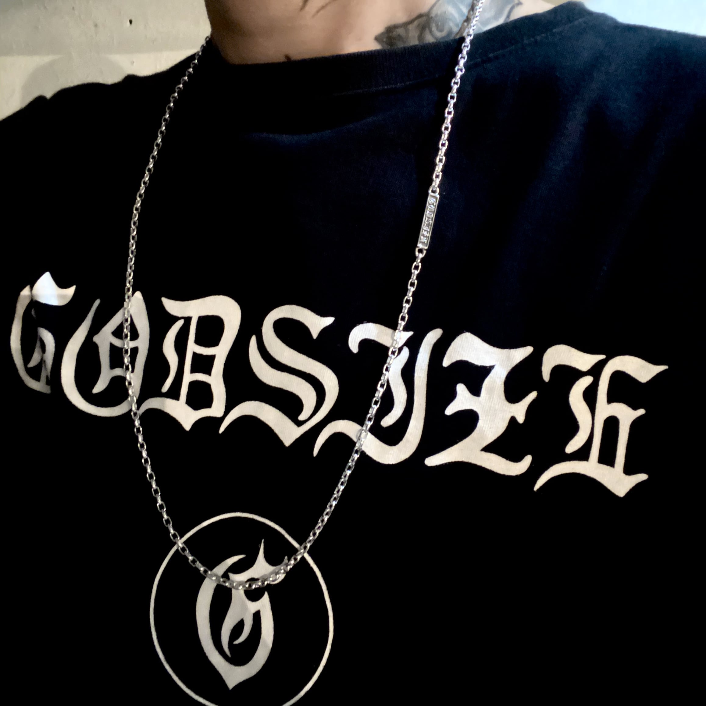 CHAIN NECKLACE #3 with GODSIZE® I.D. TAG / ゴッドサイズ® I.D.タグ