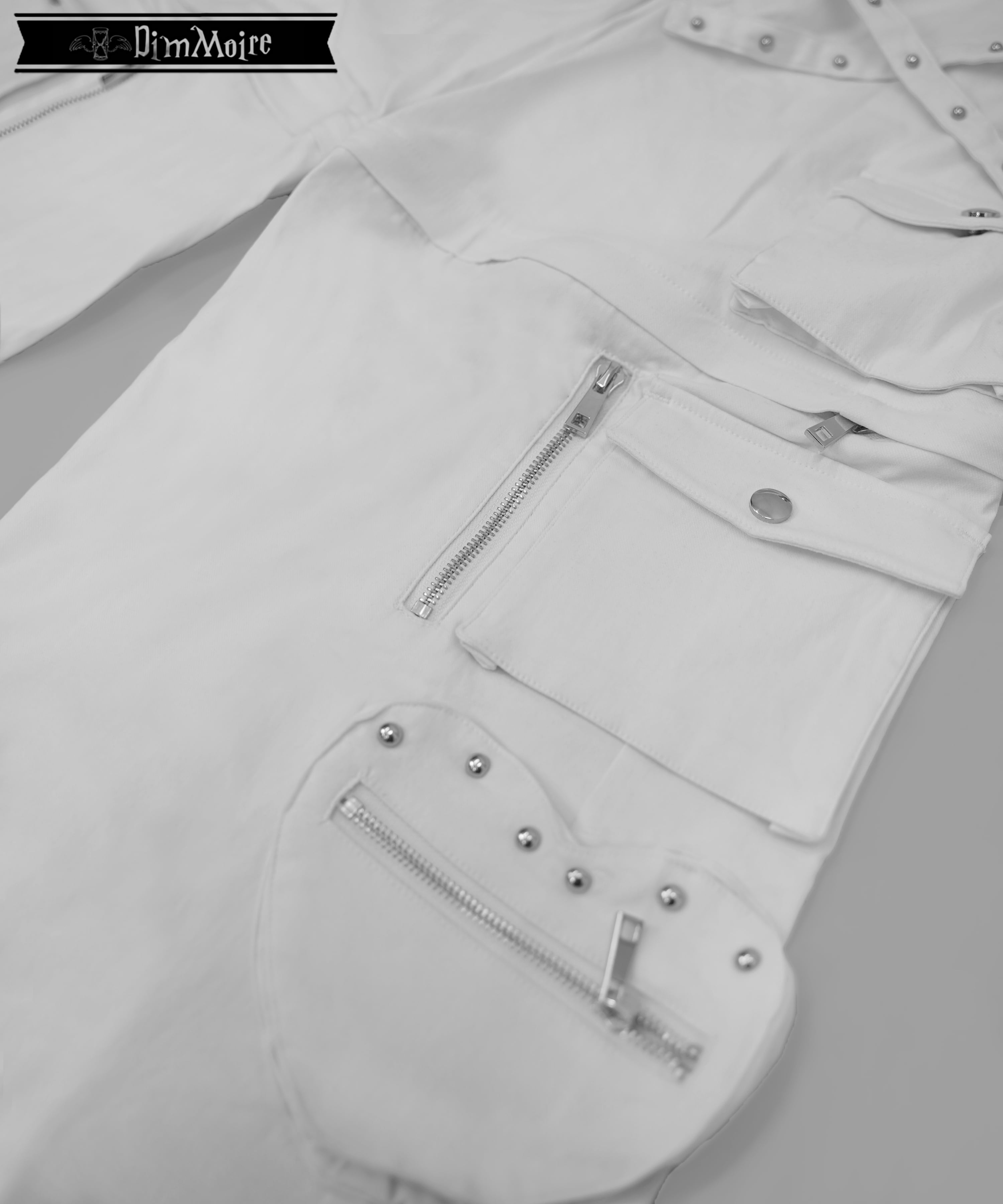 スタッズカーゴパンツ【White】 | DimMoire