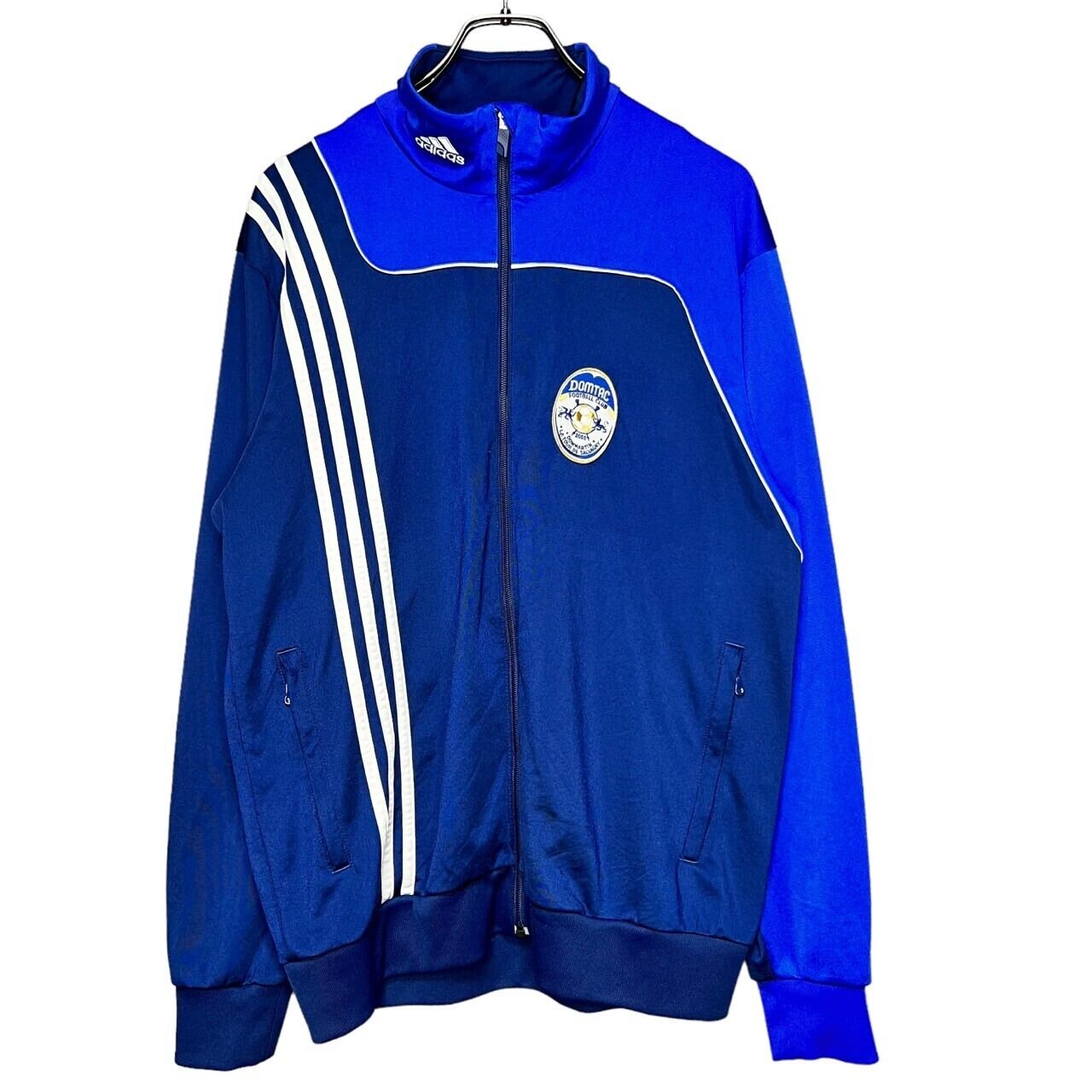 80s⭐️adidas トラックジャケット M 刺繍 vintage ブルーグレー