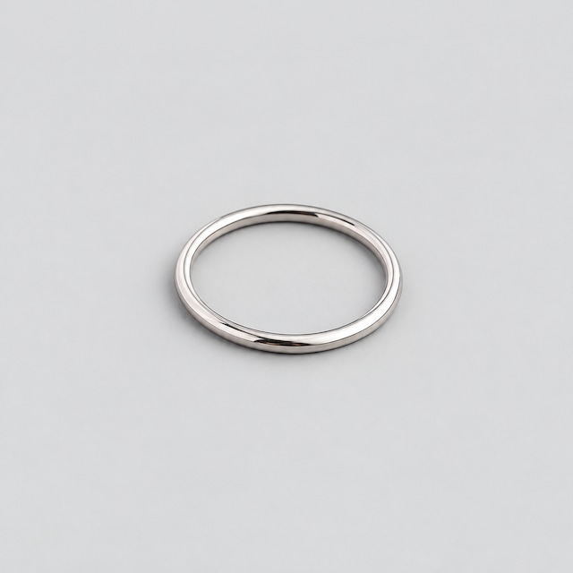 【シルバー】316L simple ring #r19
