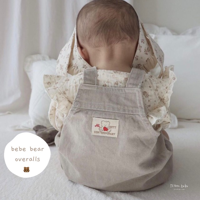 【即納】bebe bear overalls