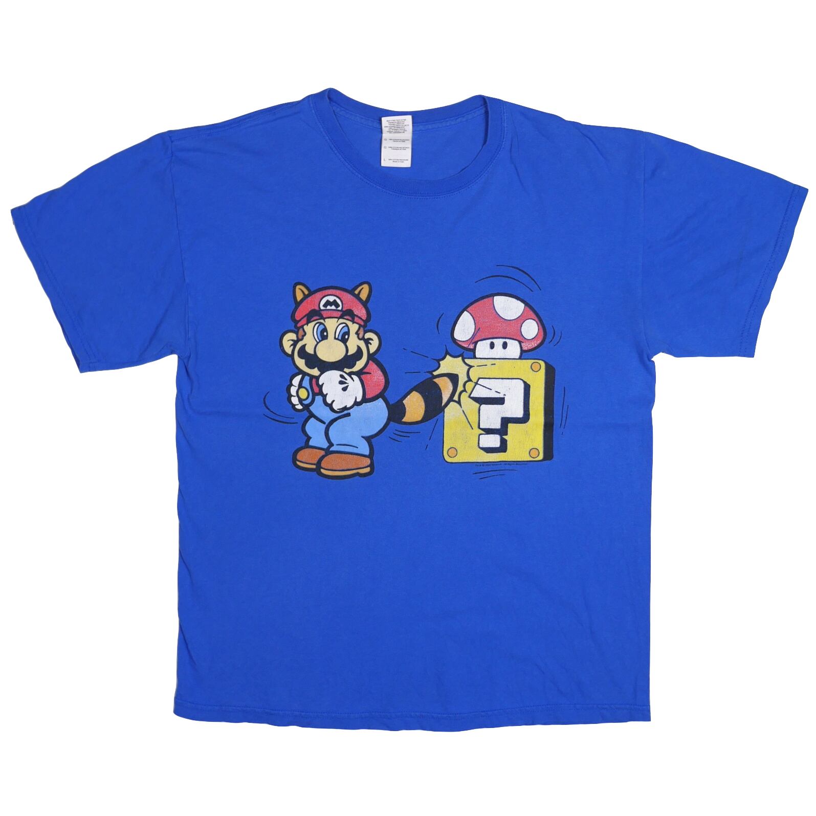 USED【L】Vintage 00s Nintendo Super Mario Bros. しっぽマリオ Tee / ©2002