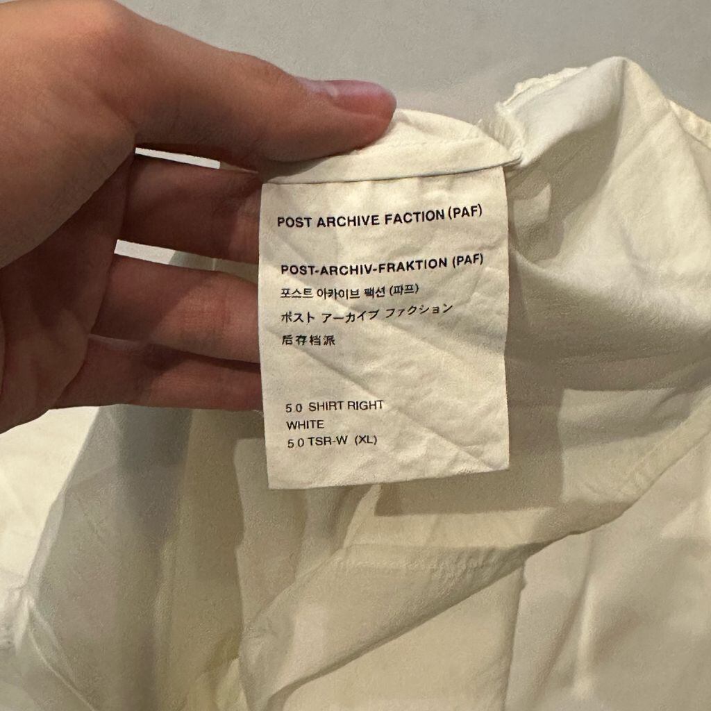 POST ARCHIVE FACTION ポストアーカイブファクション 22SS 5.0 SHIRT