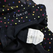 社交ダンス 衣装 Chacott チャコット スカート レッスンウェア ブラック系 水玉 ドット ポップ フリル 黒 白 黄 青 紫 かわいい ドット柄 華やか ダンス衣装 イベント ステージ パーティー レディース 日本製 ホワイト系 イエロー系 ブルー系 パープル系