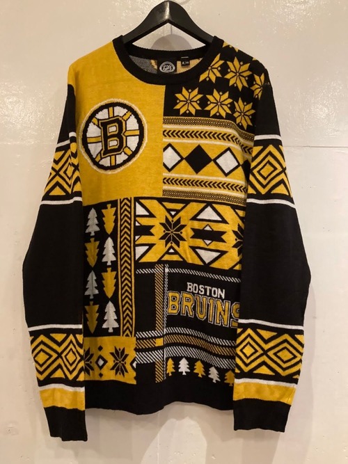 NHL　総柄ニット