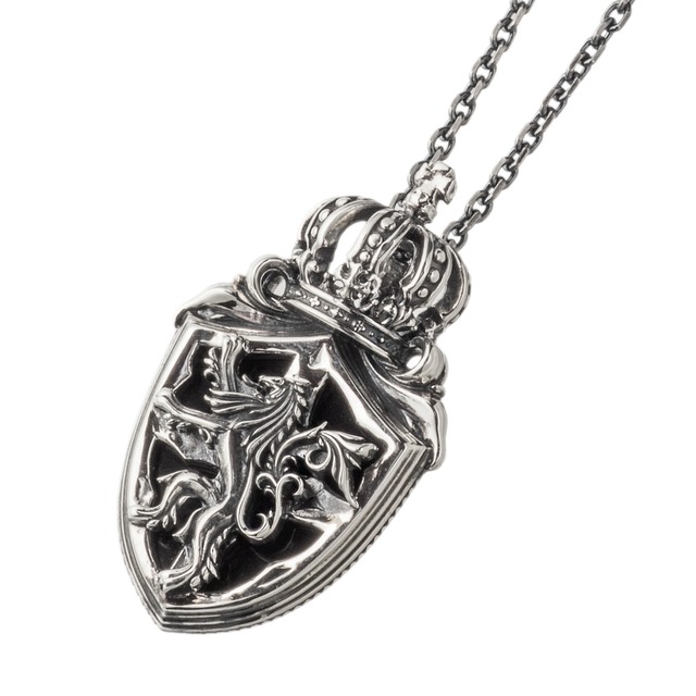 ライオンシールドペンダント　ACP0140　Lion shield pendant シルバーアクセサリー Silver jewelry