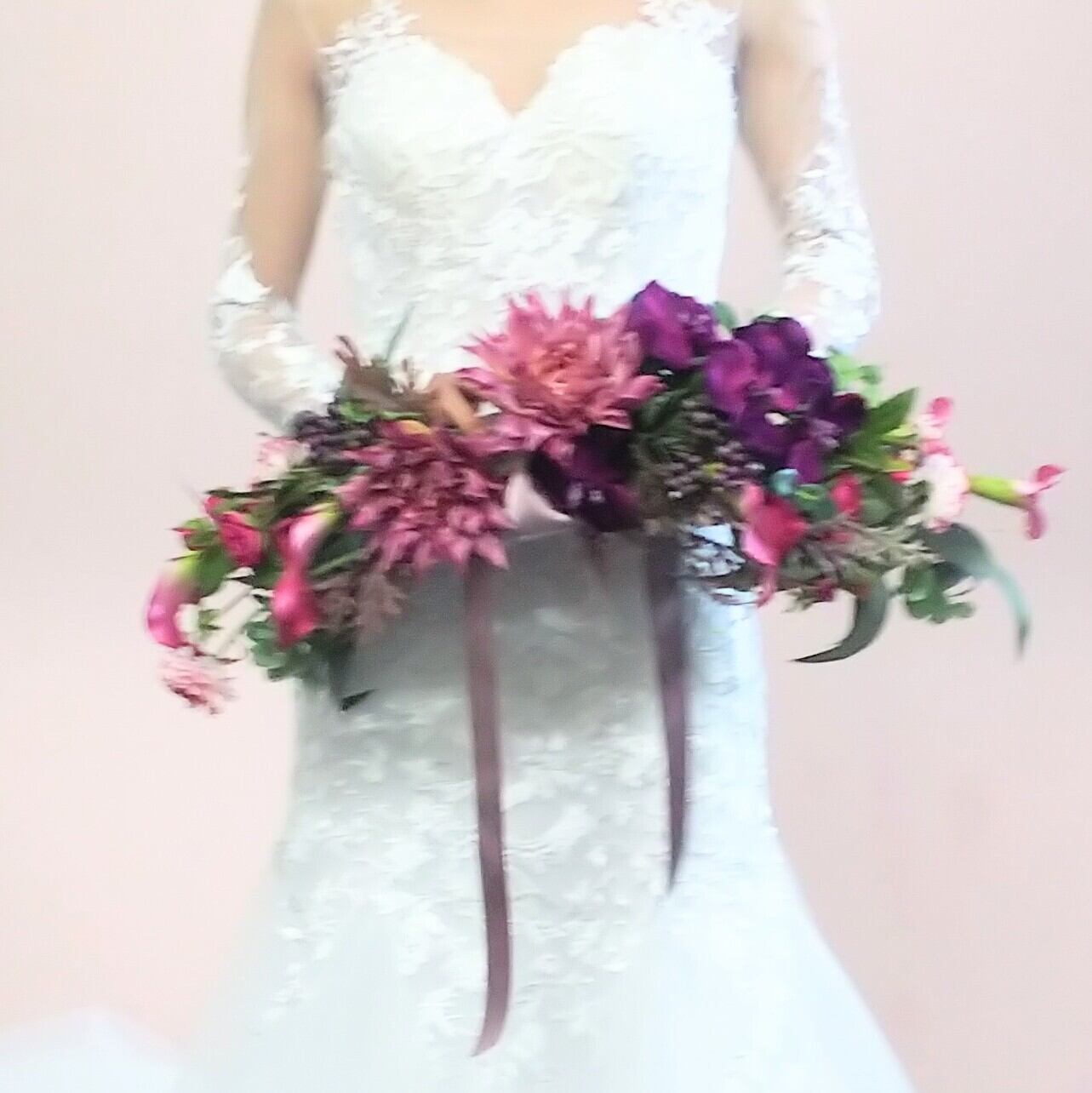 ♡♡カラードレスにぴったり♡ バレリーナブーケ アーティフィシャルフラワーブーケ バレリーナプーケ | nao_flowerdesign