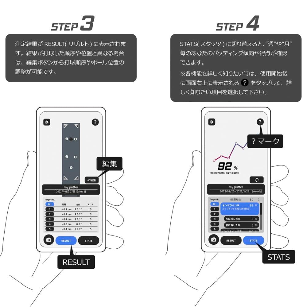 GOLDILOCKS(ゴルディロックス) SAVE PUTT Practice Mat パター 練習