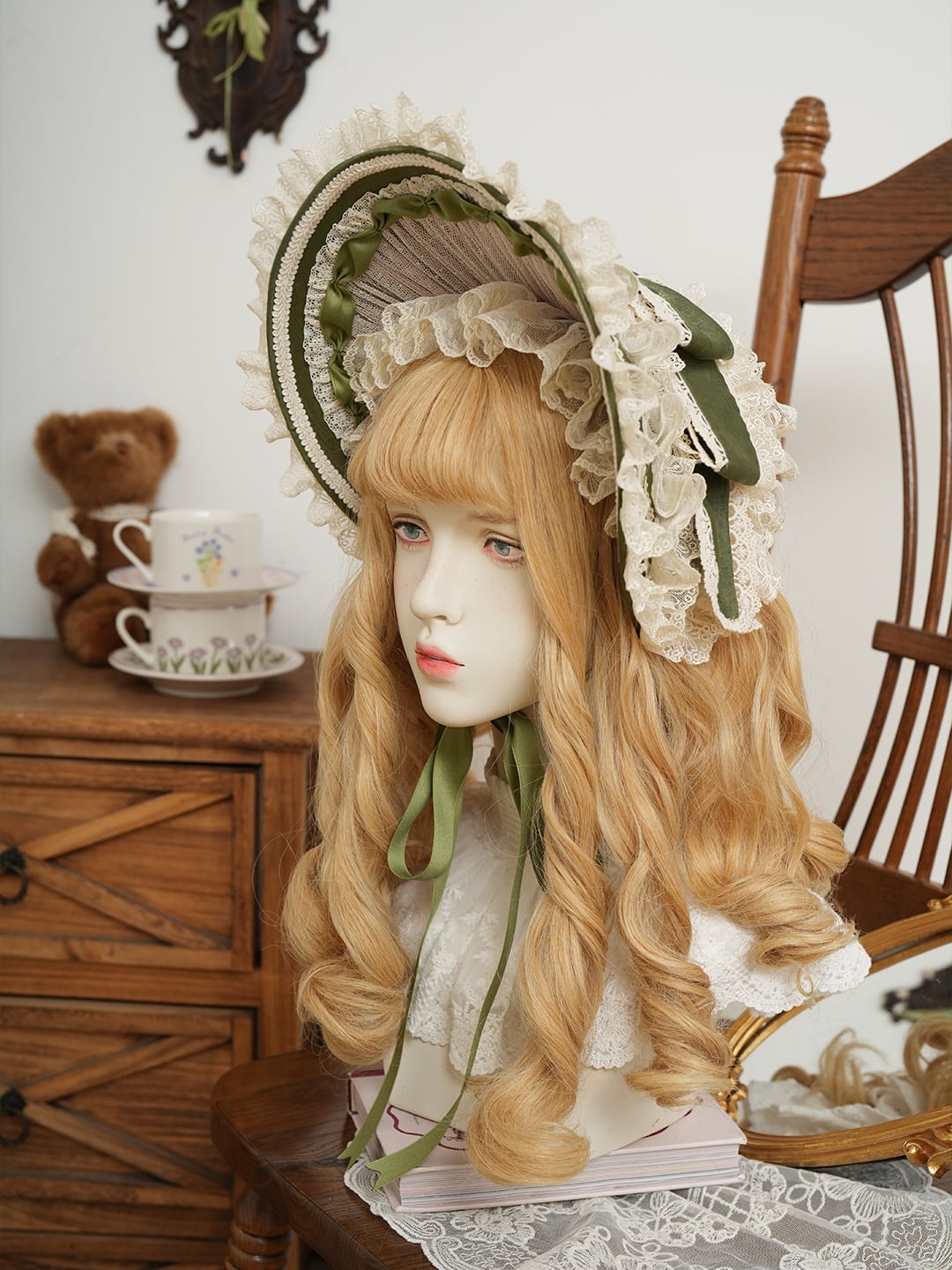 Fashion Show】あけぼのの供人 フリルブリムボンネット | HoshibakoWorks