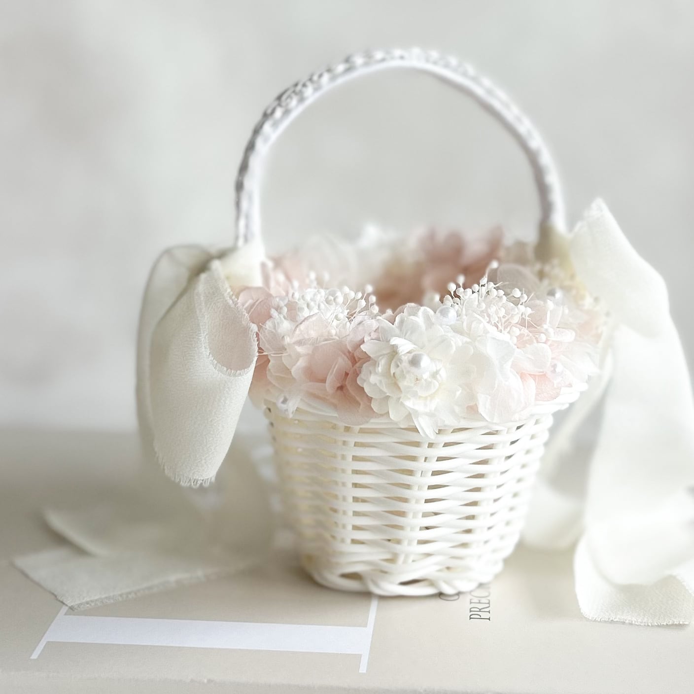 Ringpillow pink &white mini