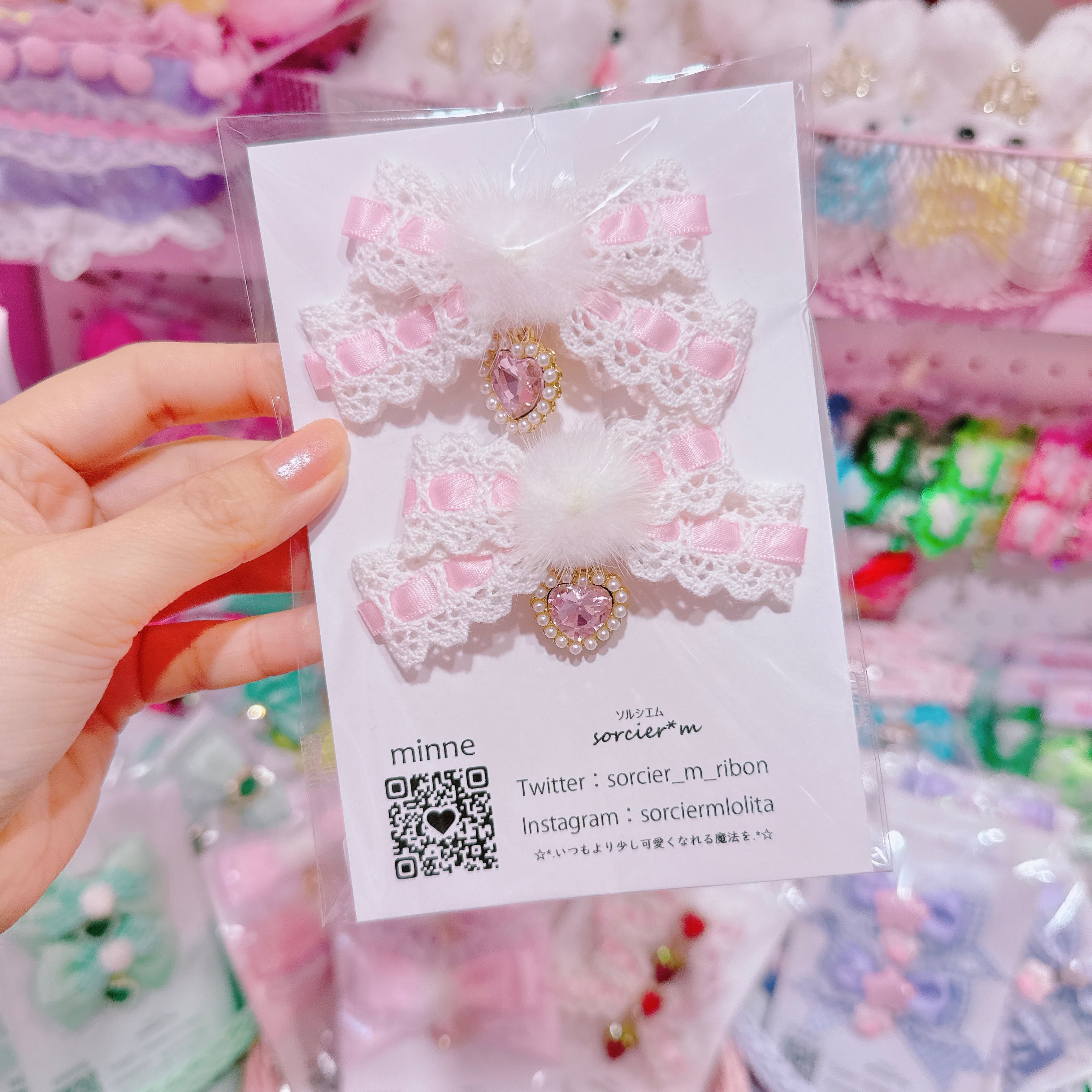 【E10】6-40ツインヘアクリップ