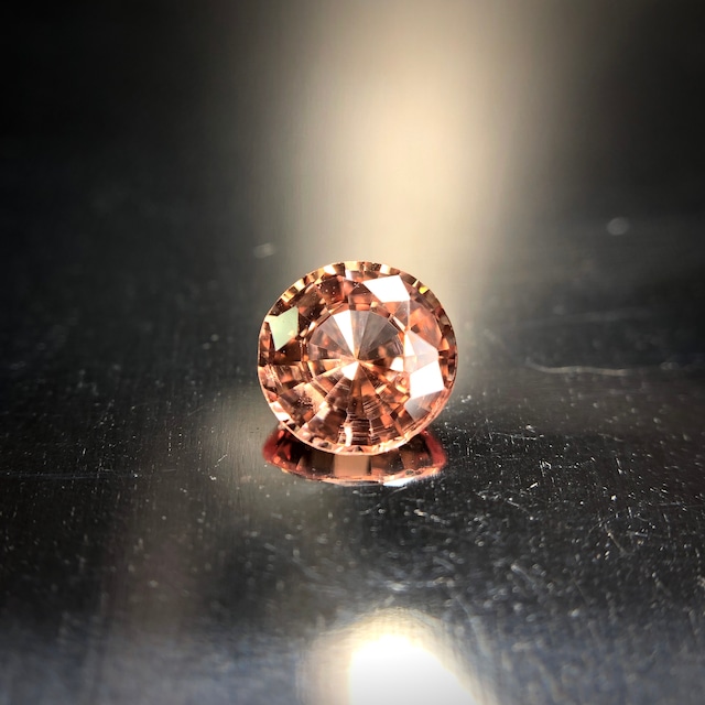 繊細に煌めく蓮花色　0.78ct 天然 パパラチァサファイア GIA鑑別書付属