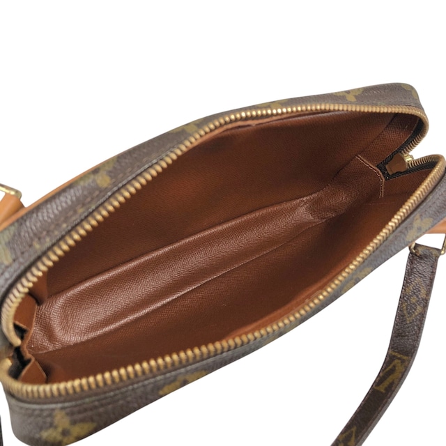 LOUIS VUITTON ルイヴィトン モノグラム ショルダーバッグ ブラウン PVC レザー vintage ヴィンテージ オールド u4jnak
