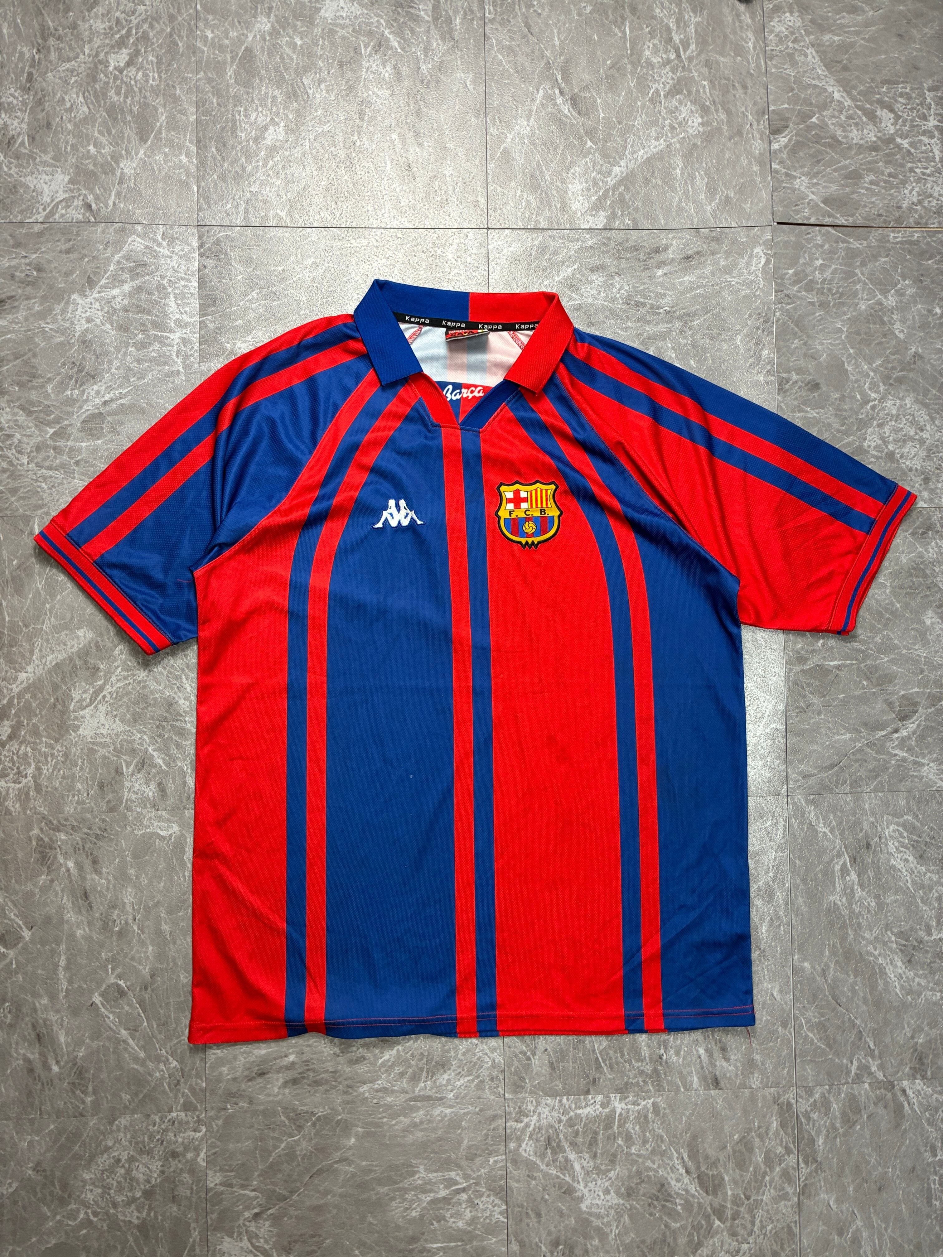 希少 96-97当時物 KAPPA FCバルセロナ ホームユニフォーム XL〜2XL相当