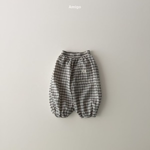 【即納/ navy M】nemo check pants / Amigo