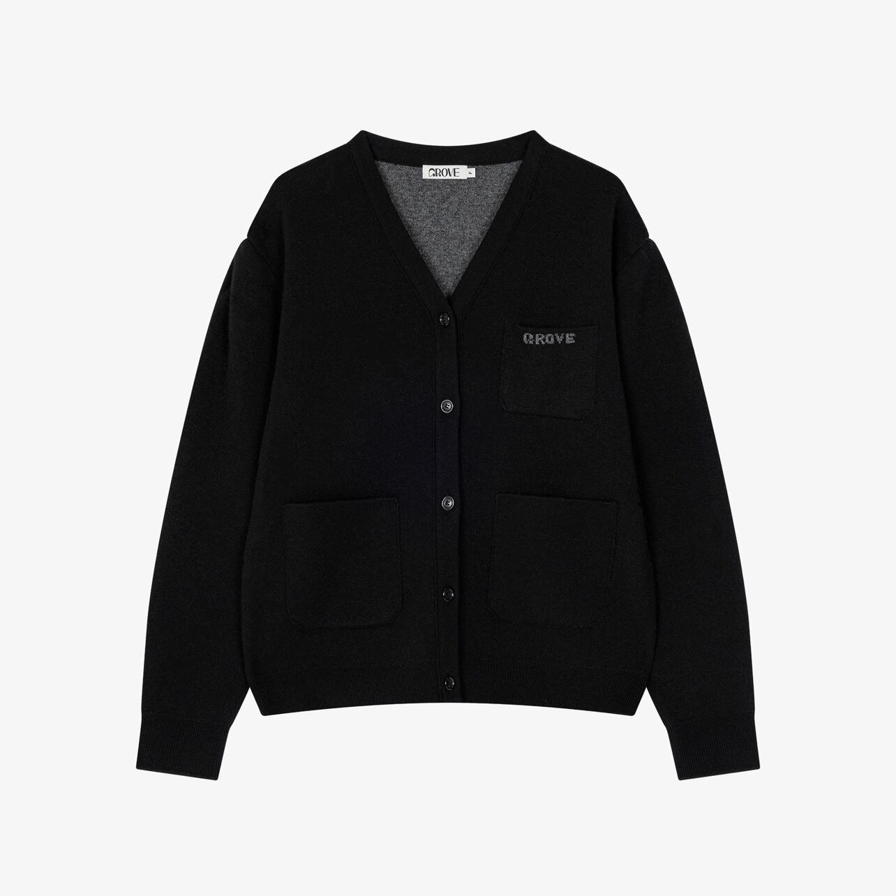GROVE] CLUE V-NECK CARDIGAN [2COLOR] 正規品 韓国ブランド 韓国