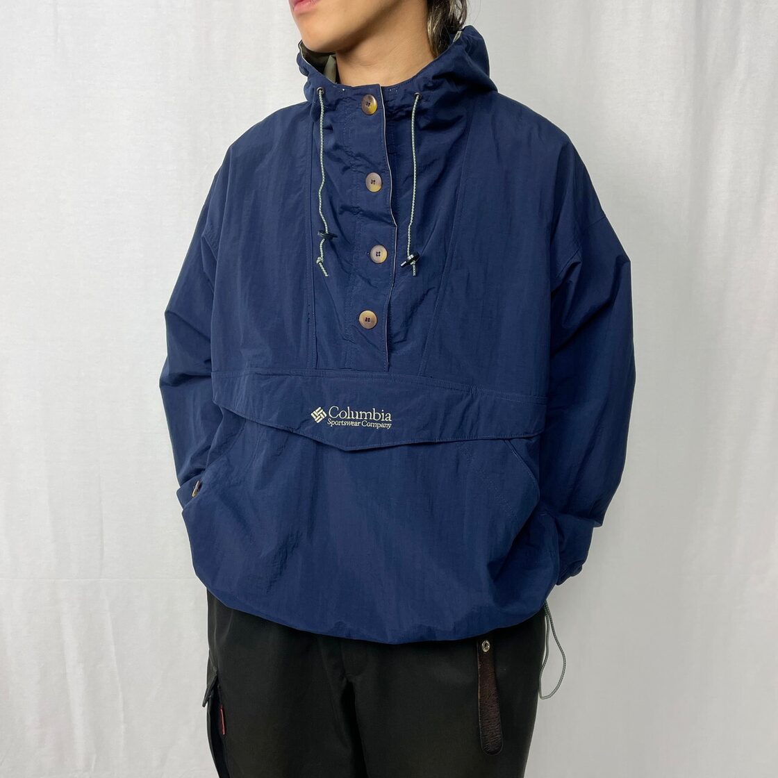 90年代 Columbia コロンビア アノラックパーカー レディースXL相当 