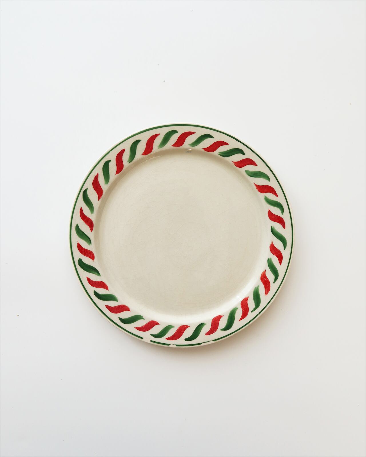 【蚤の市】Longchamp ロンシャン “Italie” イタリアカラーのデザートプレート /C