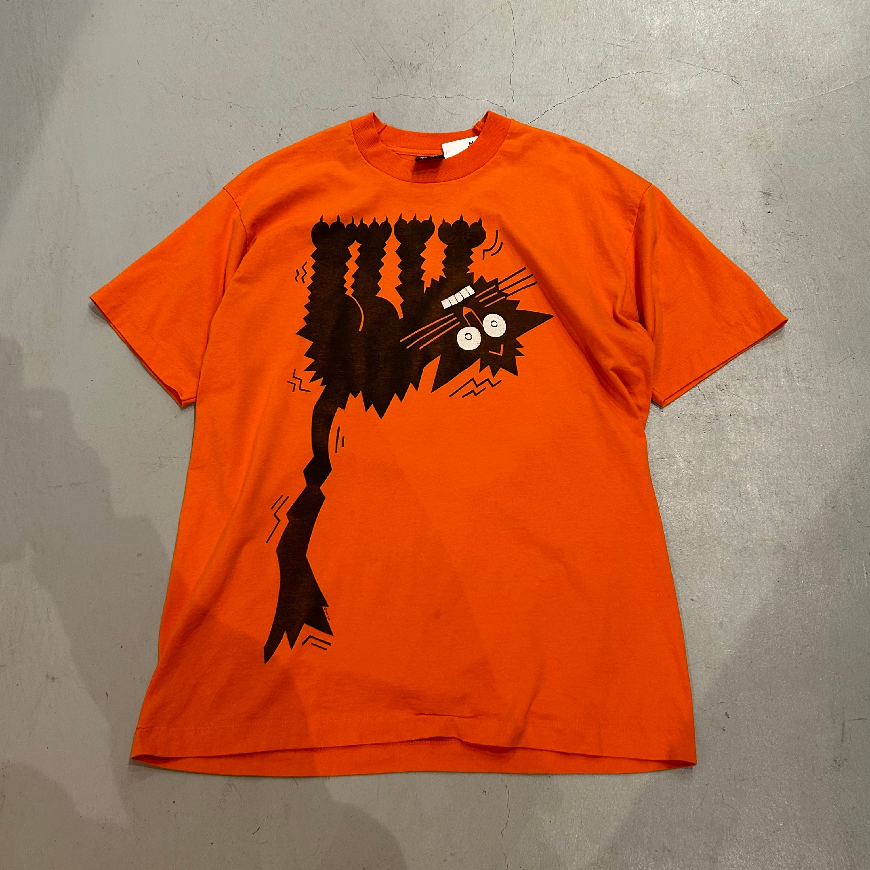 90s ”痺れ猫“ t-shirt【高円寺店】 | What