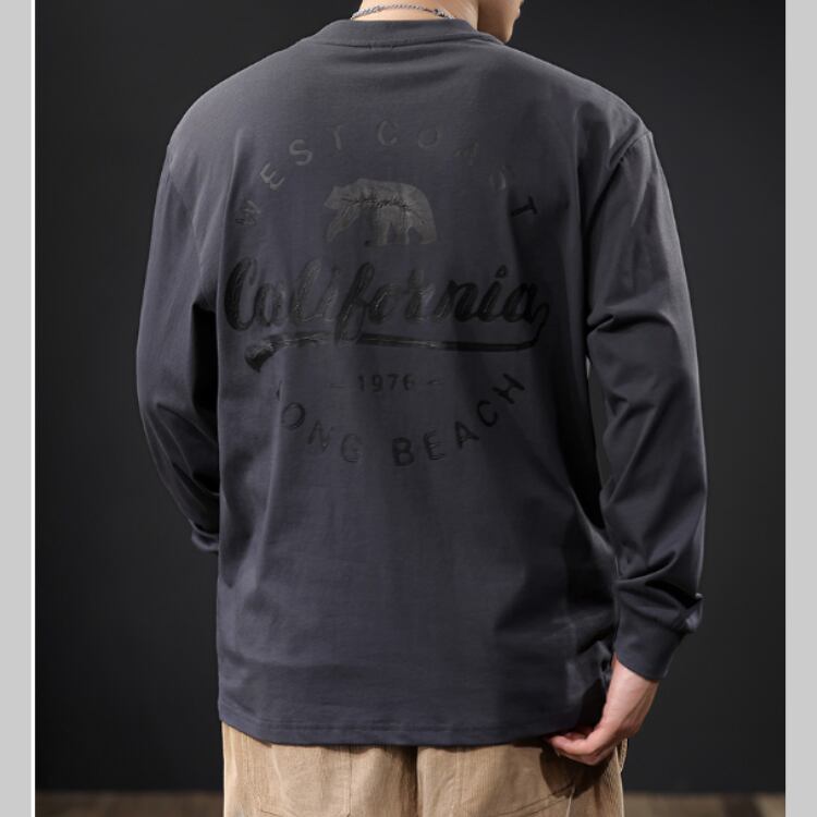 ミューテッドカラー バックプリントT 2色 G00045