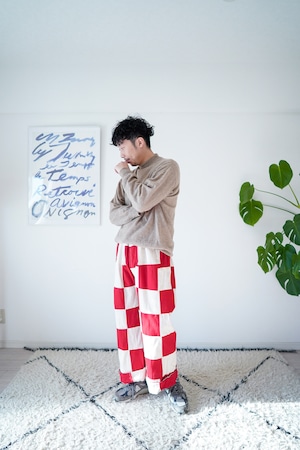 【1950-60s】"Crown" Unusual Block Pattern Trousers, US Vintage /791