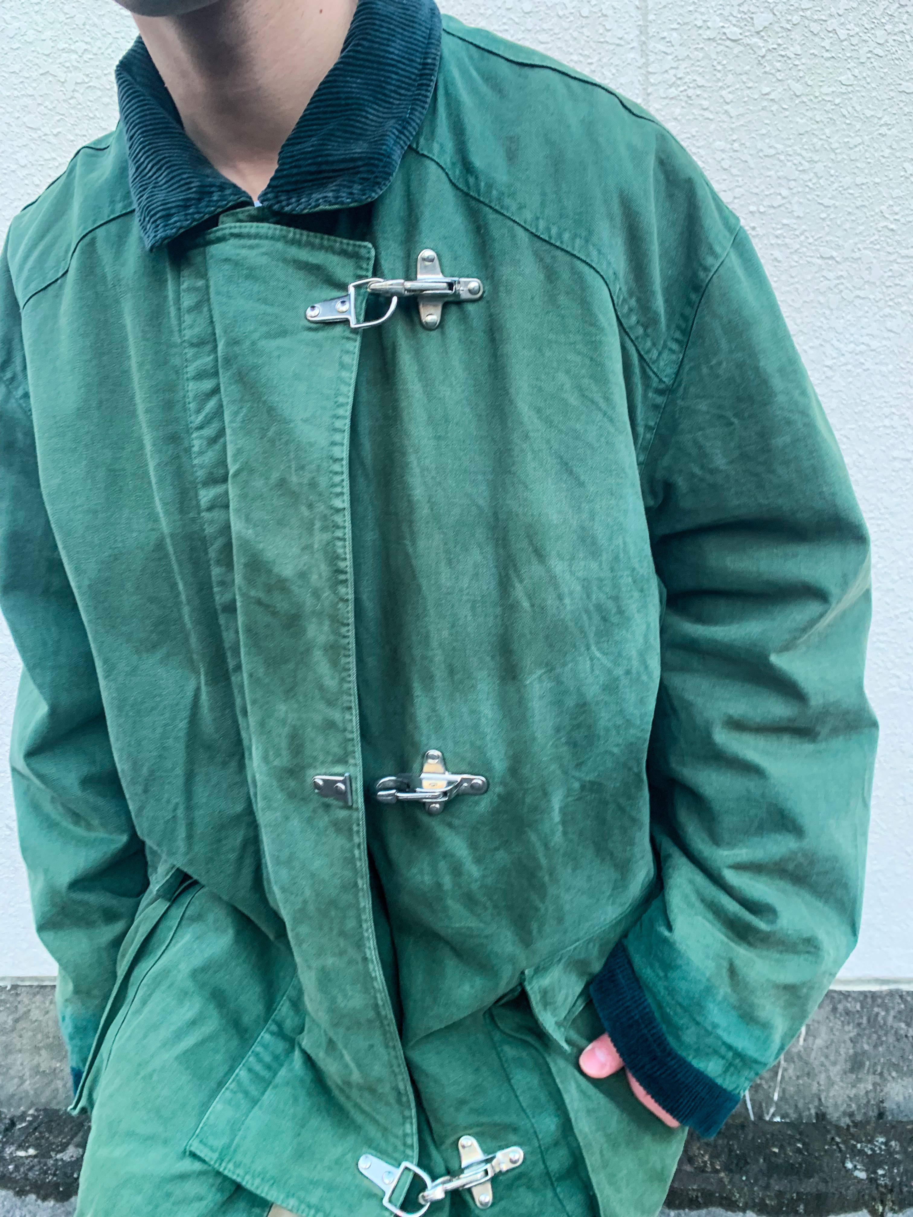 BERRY & BERRY Fireman Jacket green made in Italy | regnbage