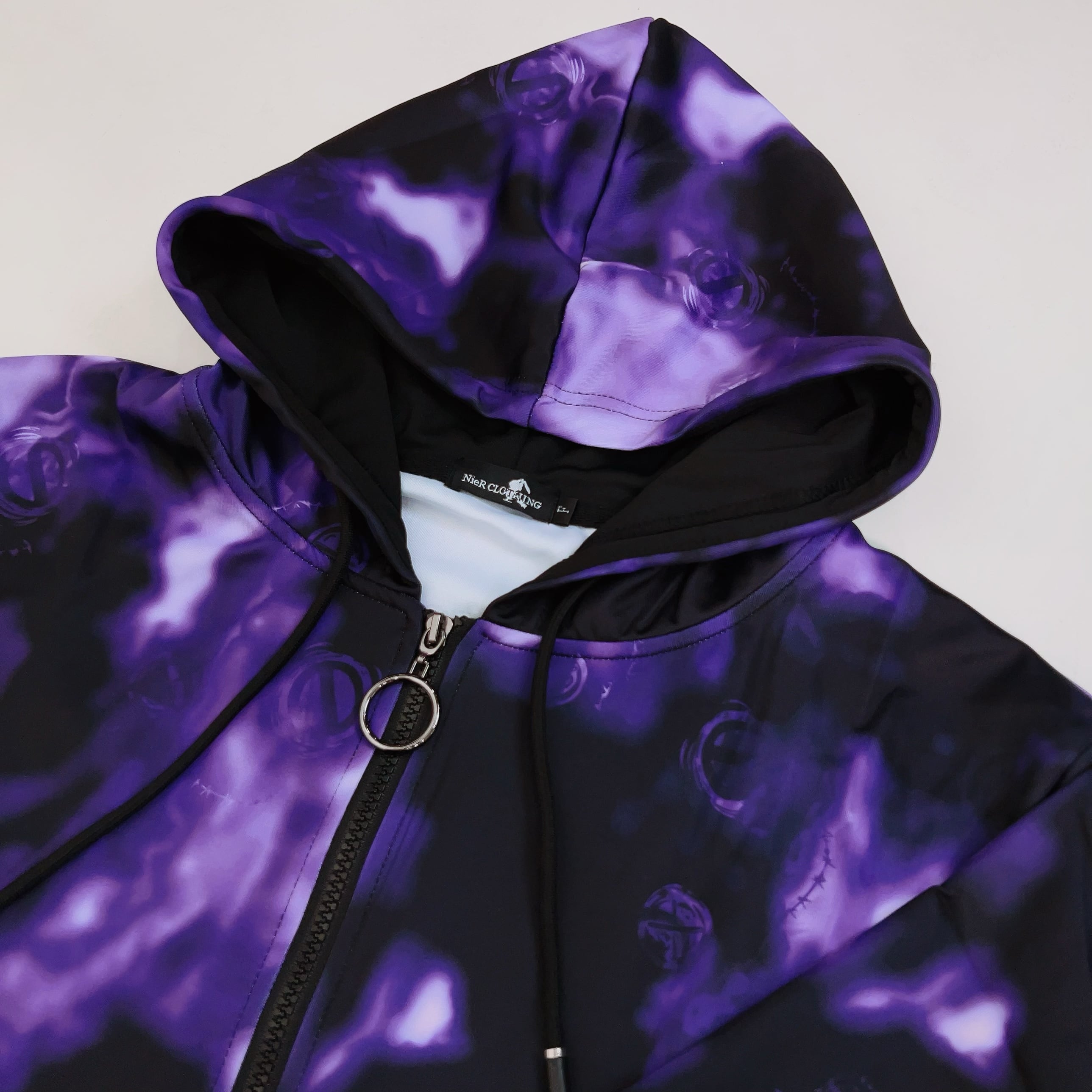 NieR purple apple fullzip hoodie