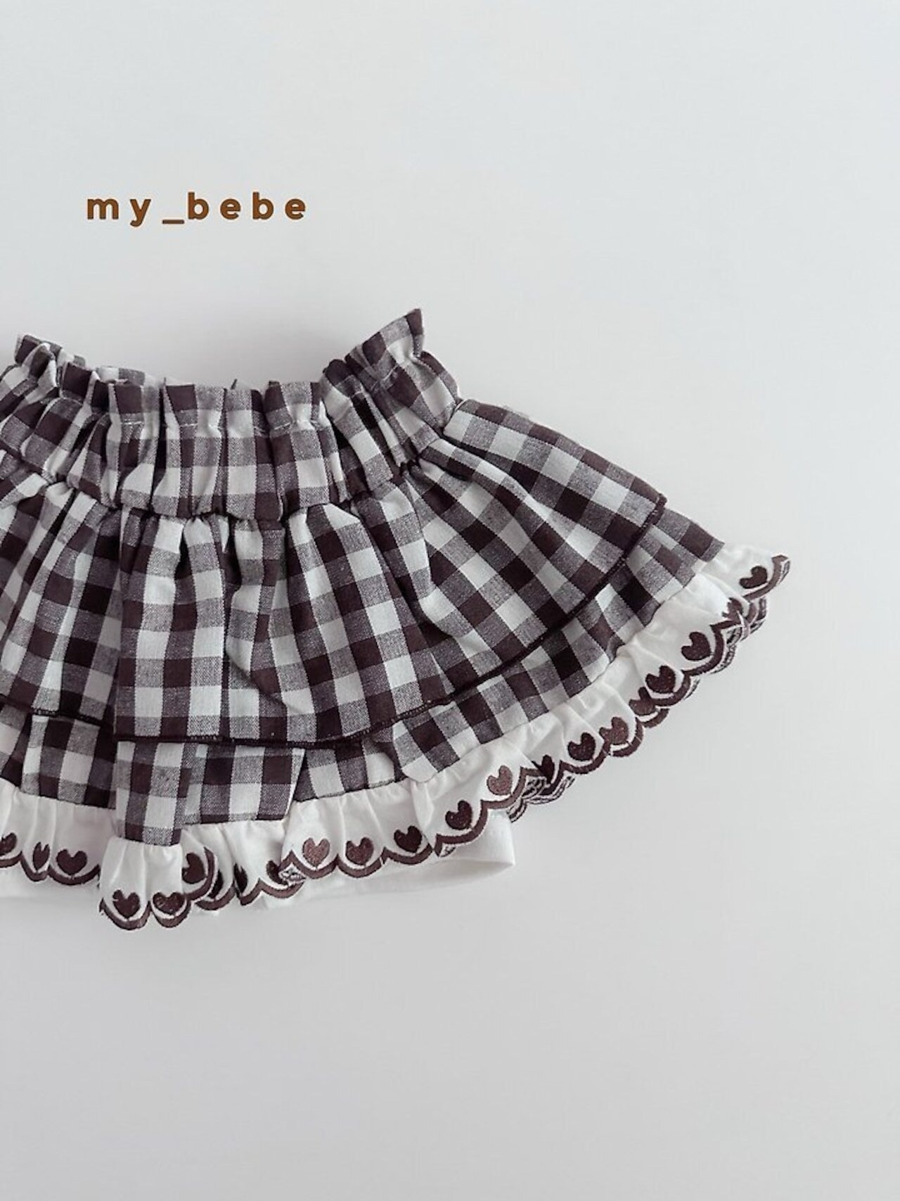 韓国子供服 / Mybebe / チェックカンカンスカート *XS~XL*
