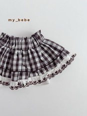 韓国子供服 / Mybebe / チェックカンカンスカート *XS~XL*