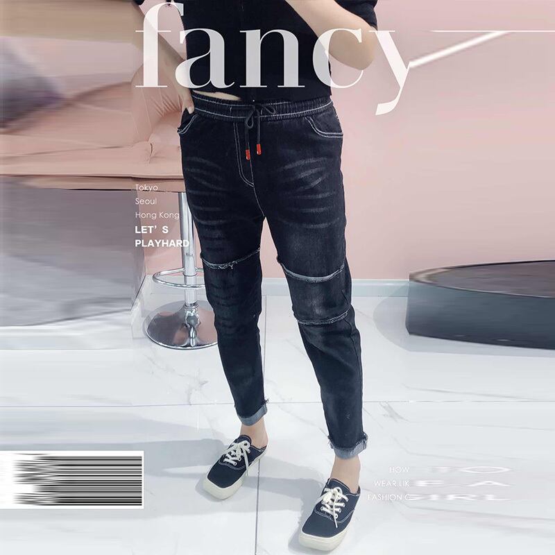 オータムスリムジーンズ スタイルルーズ 大きめサイズ 秋物 ミックスインファッション52412712162