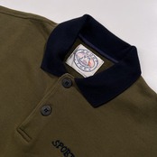 イタリア製 ICEBERG アイスバーグ 半袖 スウェット ポロシャツ サイズ S /カーキ系/ビンテージ