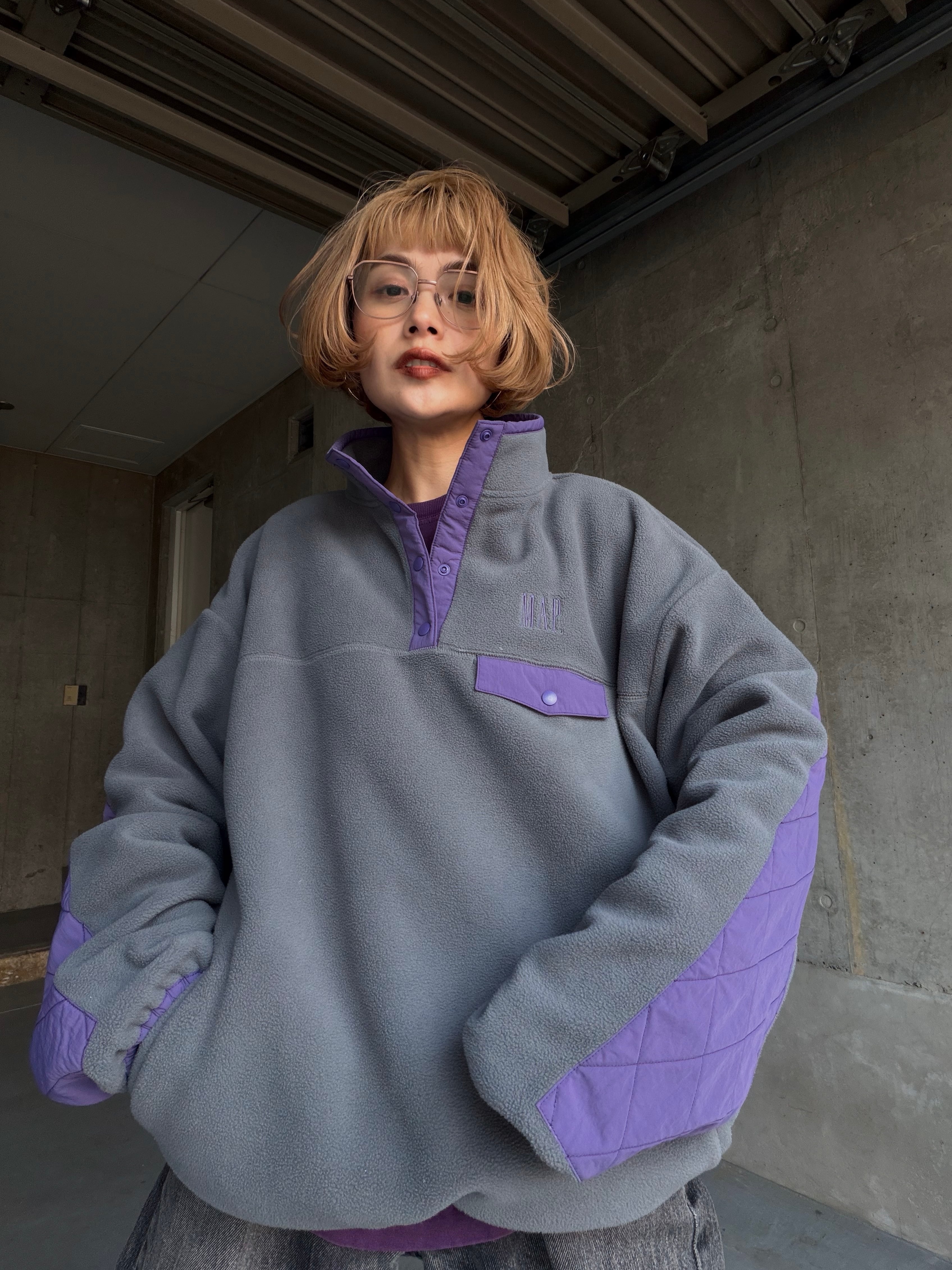 【1度着用のみ】overlap clothing パーカー 受注期間限定！夜乃すみコラボ企画！コラボZIPパーカー◇夜乃すみ