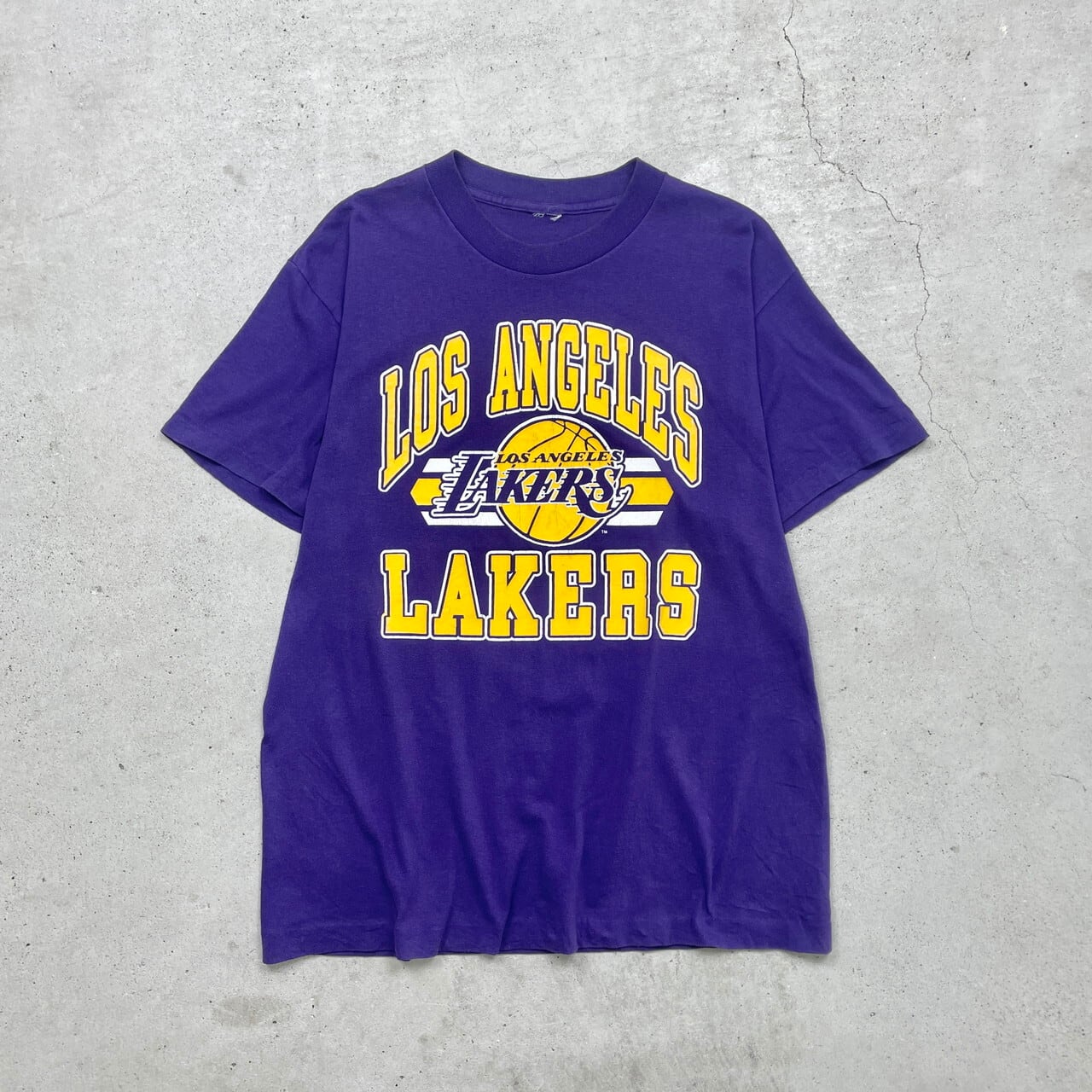 90年代 NBA LOS ANGELES LAKERS レイカーズ チームロゴプリントTシャツ 
