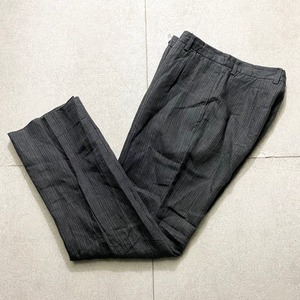 vintage AGNES B. stripe pattern linen pants
