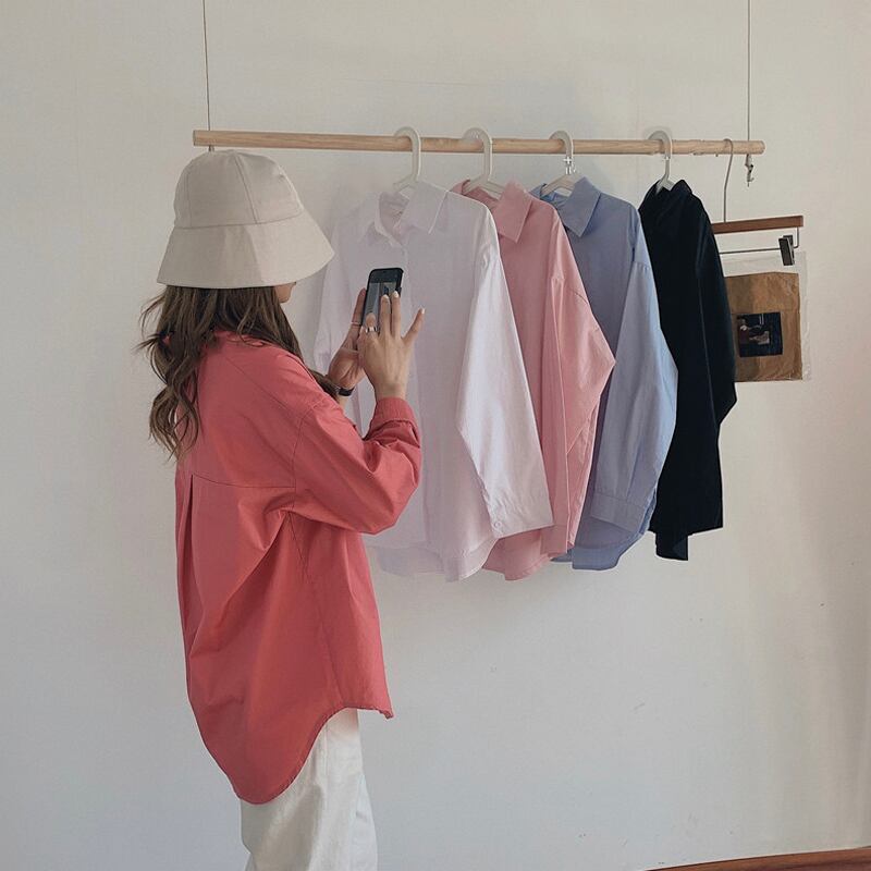 スプリングコート ルーズロングシャツ スタイル 春物 スーパーモール56961789606