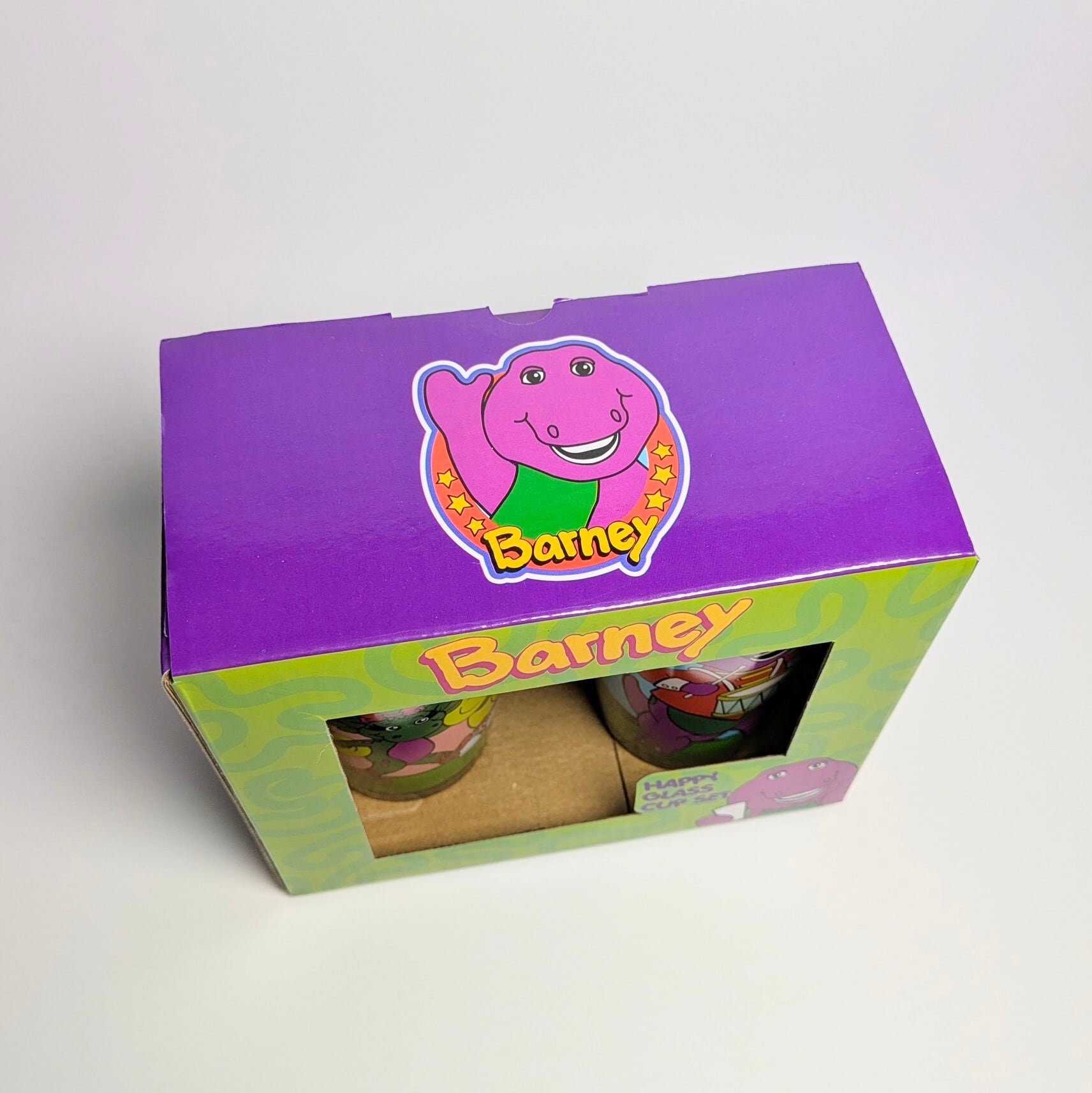 ♧ ♡再入荷♡【 AMERICAN PAIR GLASS / ペアグラス 】 『 Barney & Friends ( バーニー&フレンズ ) 』ガラス / コップ / ペアグラスセット 〚アメリカン雑貨 アメトイ〛