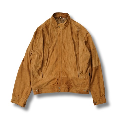 UMBERTO OLIVIERI ウンベルトオリヴィエリ スエードレザージャケット　バルスター（表記50・実寸XL相当）｜NA532