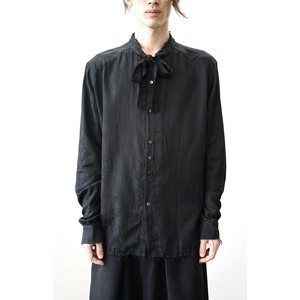 [kujaku] (クジャク) 2023SS shion shirt (black)