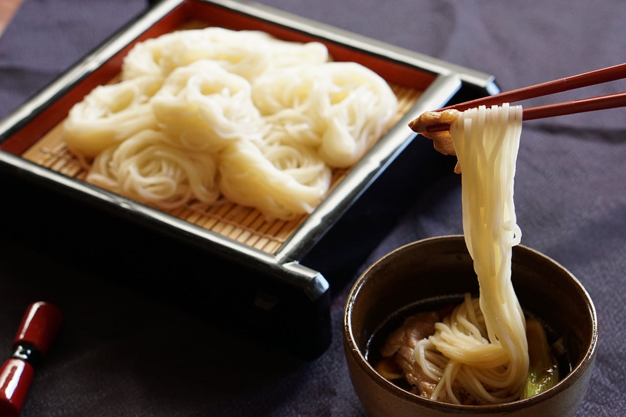 細打ち蔵出し饂飩（うどん） 200g×10 | 蕎麦の山本食品オンラインショップ