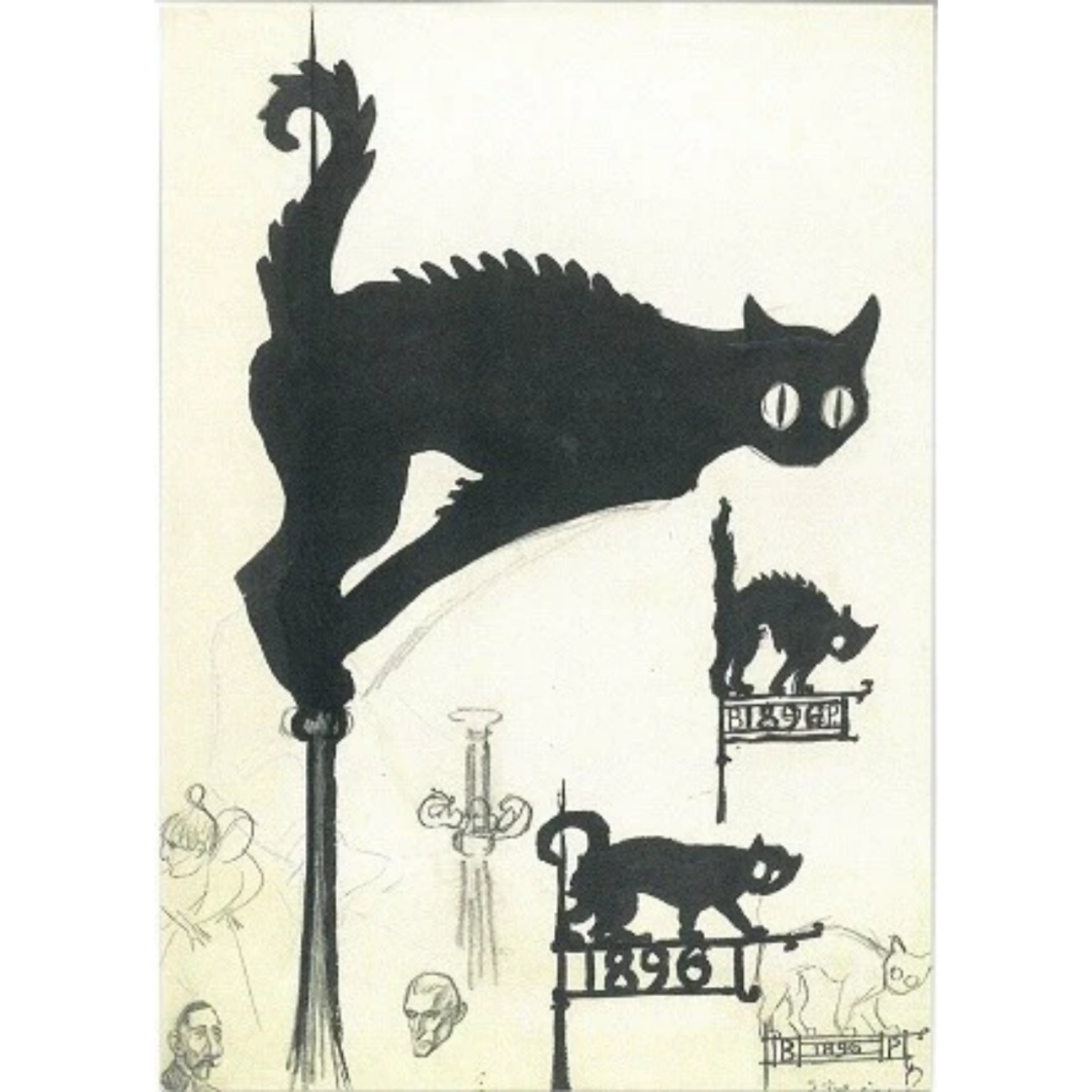 ドイツ製/Alexandre Steinlen テオフィル・アレクサンドル・スタンラン